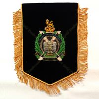 Scottish Kings Borderers Own Pennant With Handmade Embroidery